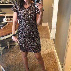 Multi color sequin party dress